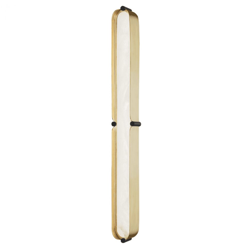 Hudson Valley Tribeca Island Light Aged Brass, Black