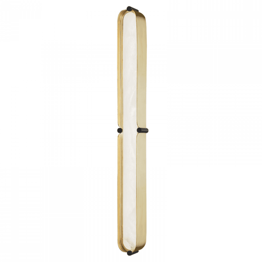 Hudson Valley Tribeca Island Light Aged Brass, Black
