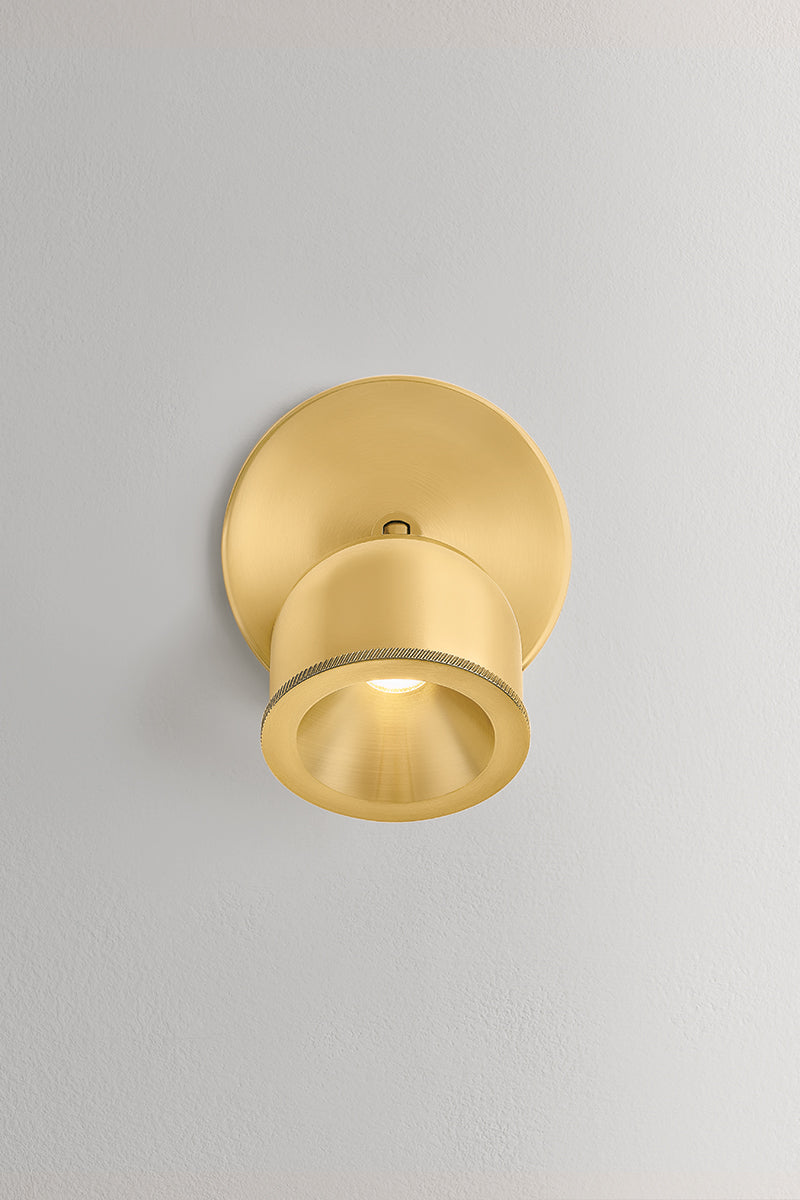 Hudson Valley Tuthill Flush Mount in Aged Brass, room setting 8