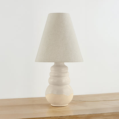 Hudson Valley Tybee Table Lamp in Aged Brass / Ceramic Elemental White, alternate view 1