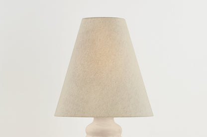 Hudson Valley Tybee Table Lamp in Aged Brass / Ceramic Elemental White, room setting 2