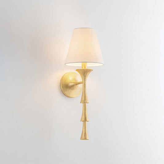 Hudson Valley Vails Gate Wall Sconce in Vintage Gold Leaf, alternate view 1