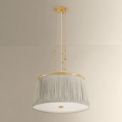 Hudson Valley Valeria 3-Light Pendant in Aged Brass, alternate view 1