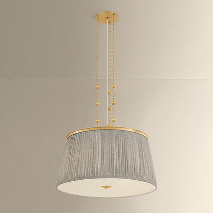 Hudson Valley Valeria 3-Light Pendant in Aged Brass, alternate view 2