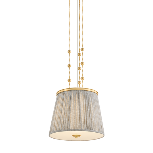 Hudson Valley Valeria Pendant Aged Brass