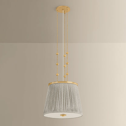Hudson Valley Valeria Pendant in Aged Brass, alternate view 1