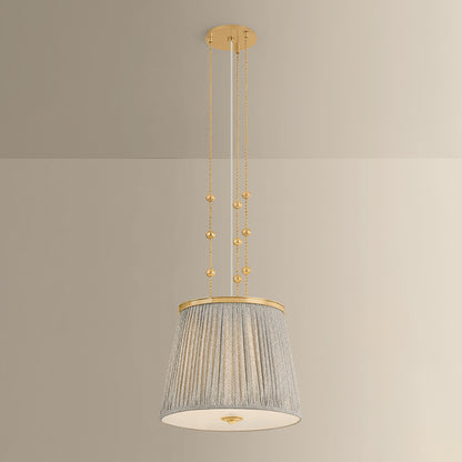 Hudson Valley Valeria Pendant in Aged Brass, alternate view 2