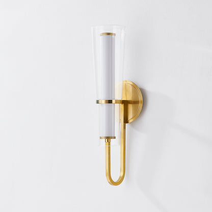 Hudson Valley Vancouver Wall Sconce in Aged Brass, alternate view 1