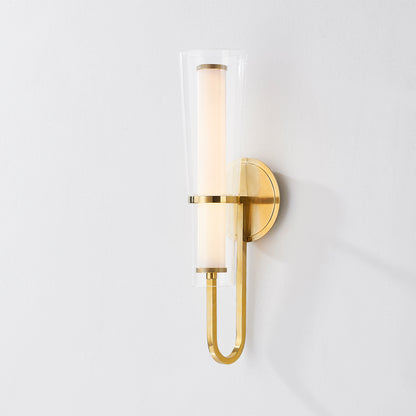 Hudson Valley Vancouver Wall Sconce in Aged Brass, alternate view 2