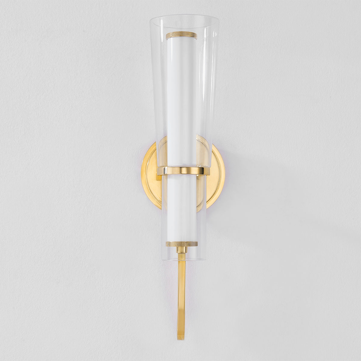 Hudson Valley Vancouver Wall Sconce in Aged Brass, alternate view 3