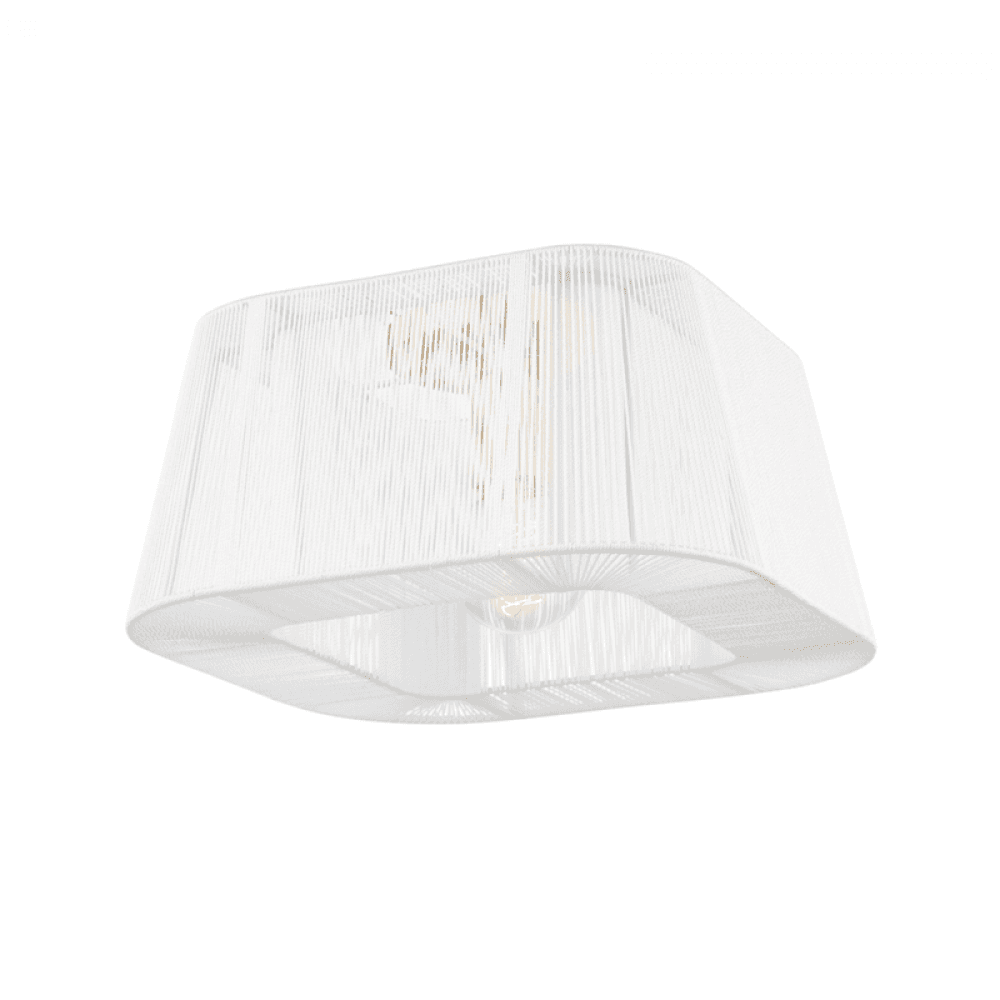 Hudson Valley Verona Beach Flush Mount Aged Brass