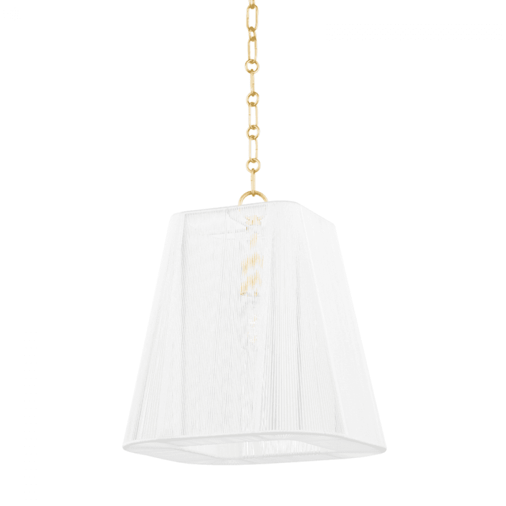 Hudson Valley Verona Beach Small Pendant Aged Brass