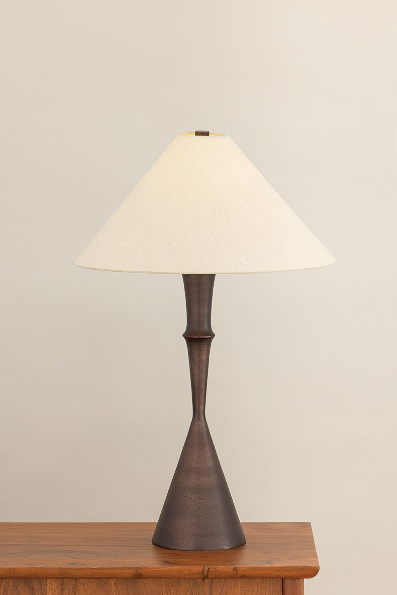 Hudson Valley Viewmont Table Lamp in Bronze, room setting 1