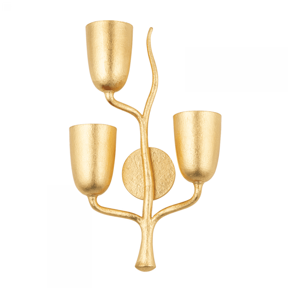 Hudson Valley Vine Left Wall Sconce Gold