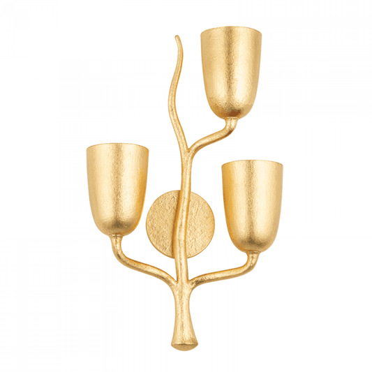 Hudson Valley Vine Right Wall Sconce Gold