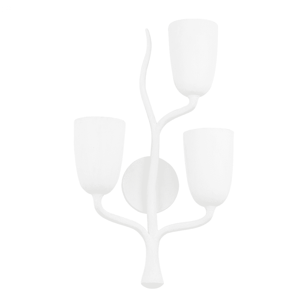 Hudson Valley Vine Right Wall Sconce White