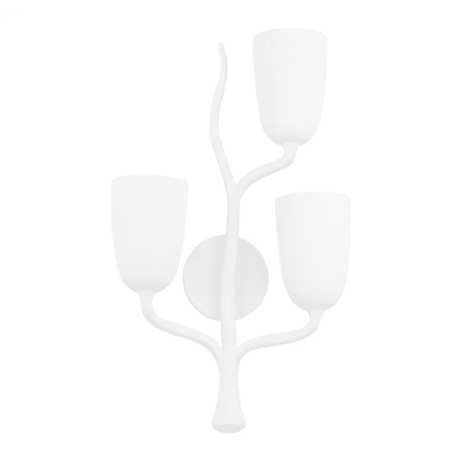 Hudson Valley Vine Right Wall Sconce White