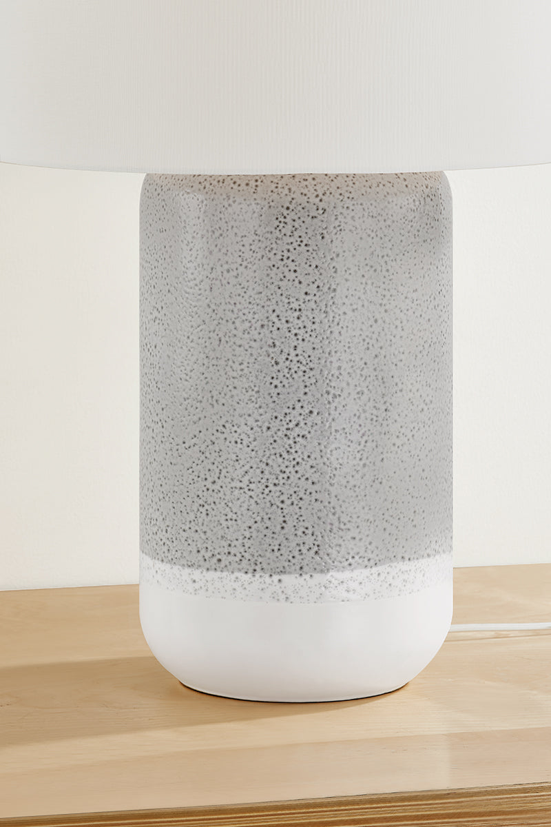 Hudson Valley Washingtonville Table Lamp in Aged Brass / Ceramic Blue Shore, room setting 2