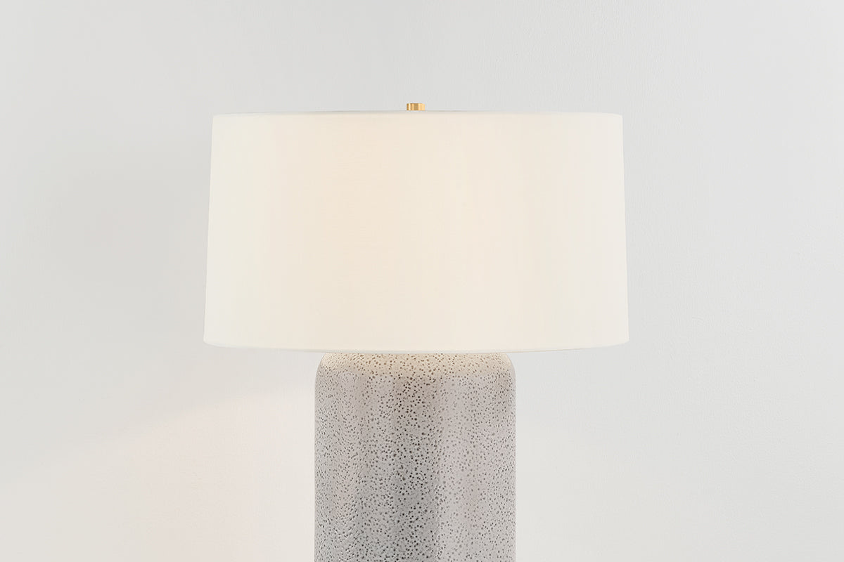 Hudson Valley Washingtonville Table Lamp in Aged Brass / Ceramic Blue Shore, room setting 3