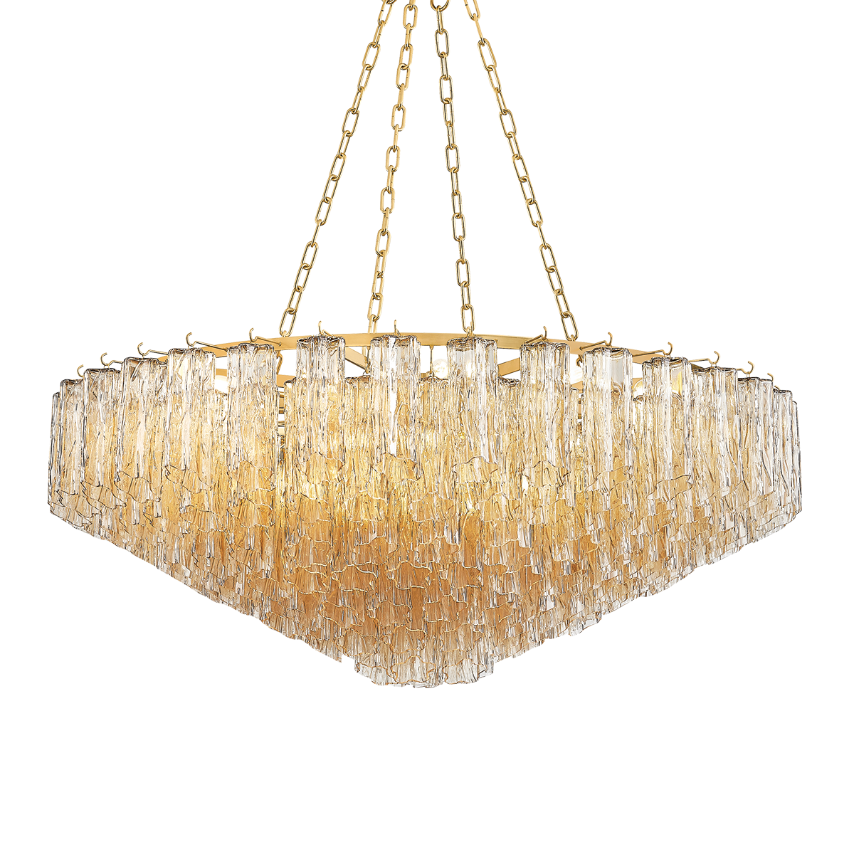 Hudson Valley Watertown 21-Light Chandelier Aged Brass