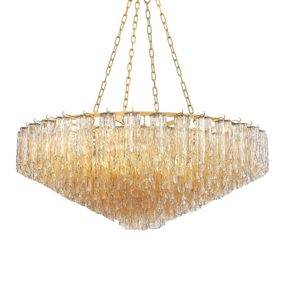 Hudson Valley Watertown 21-Light Chandelier Aged Brass