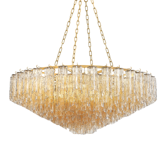 Hudson Valley Watertown 21-Light Chandelier Aged Brass