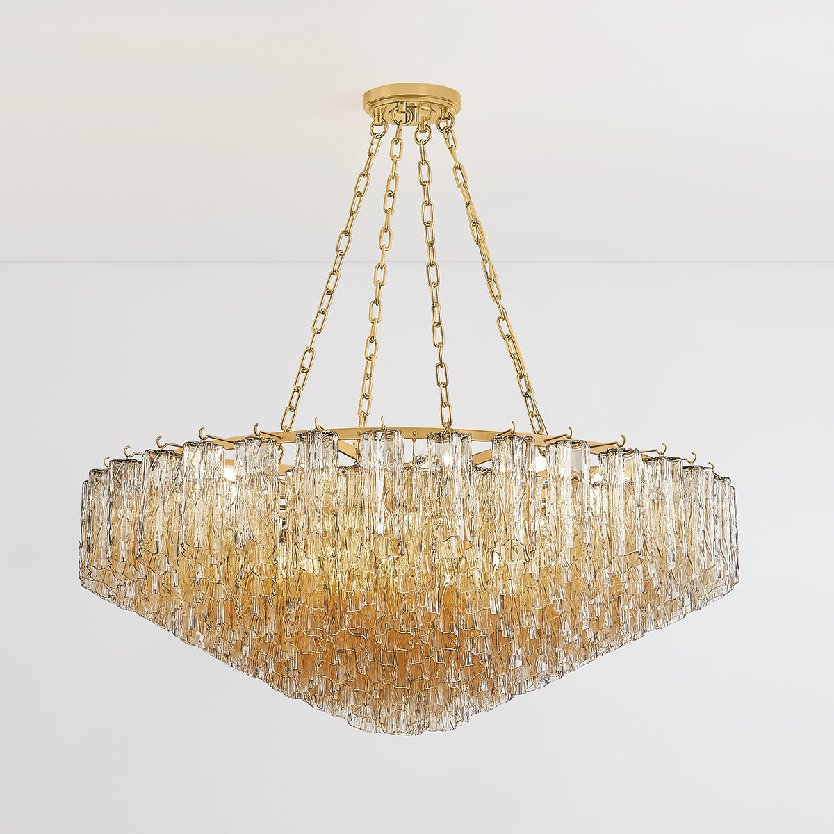 Hudson Valley Watertown 21-Light Chandelier in Aged Brass, alternate view 2