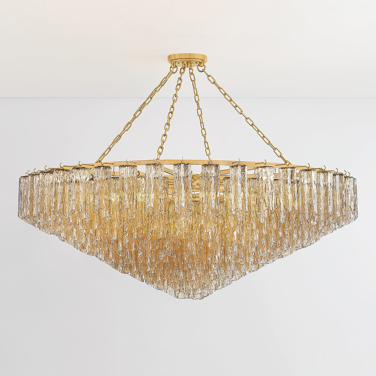 Hudson Valley Watertown 33-Light Chandelier in Aged Brass, alternate view 2