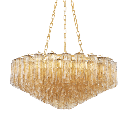 Hudson Valley Watertown 9-Light Chandelier Aged Brass