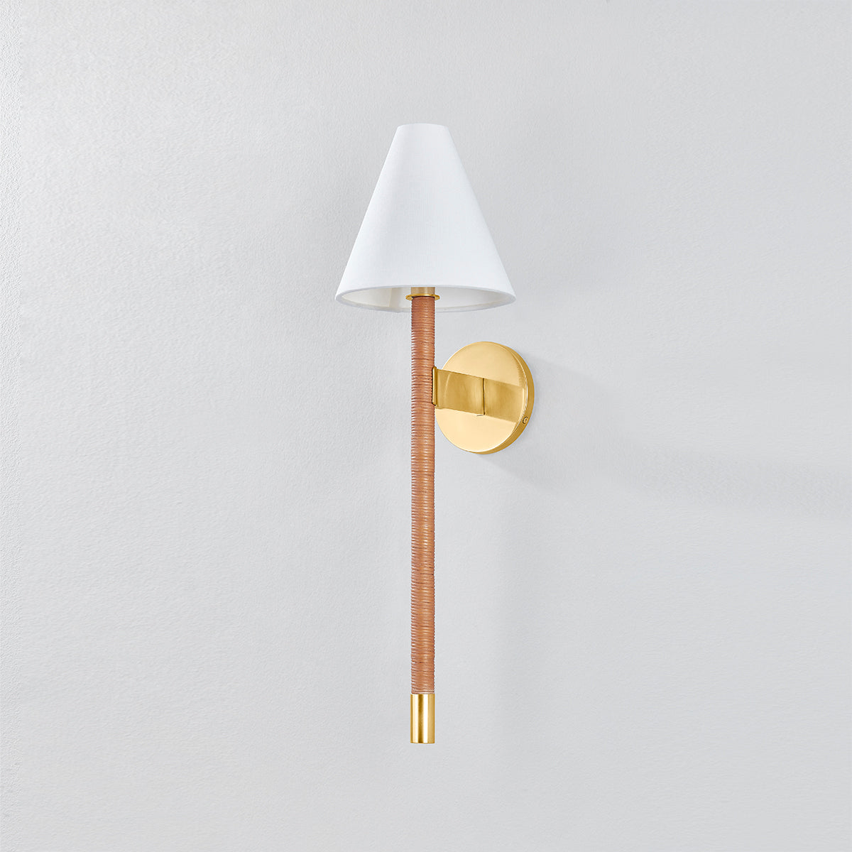 Hudson Valley Watkins Wall Sconce in Aged Brass, alternate view 1