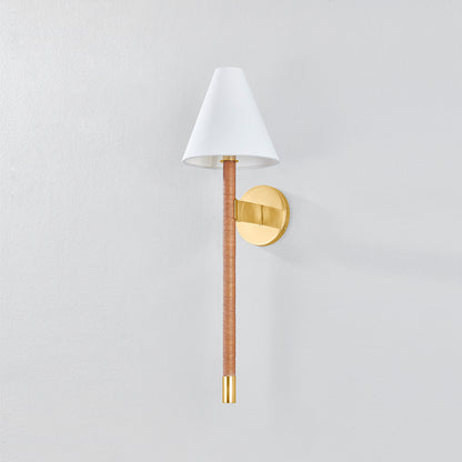 Hudson Valley Watkins Wall Sconce in Aged Brass, alternate view 1