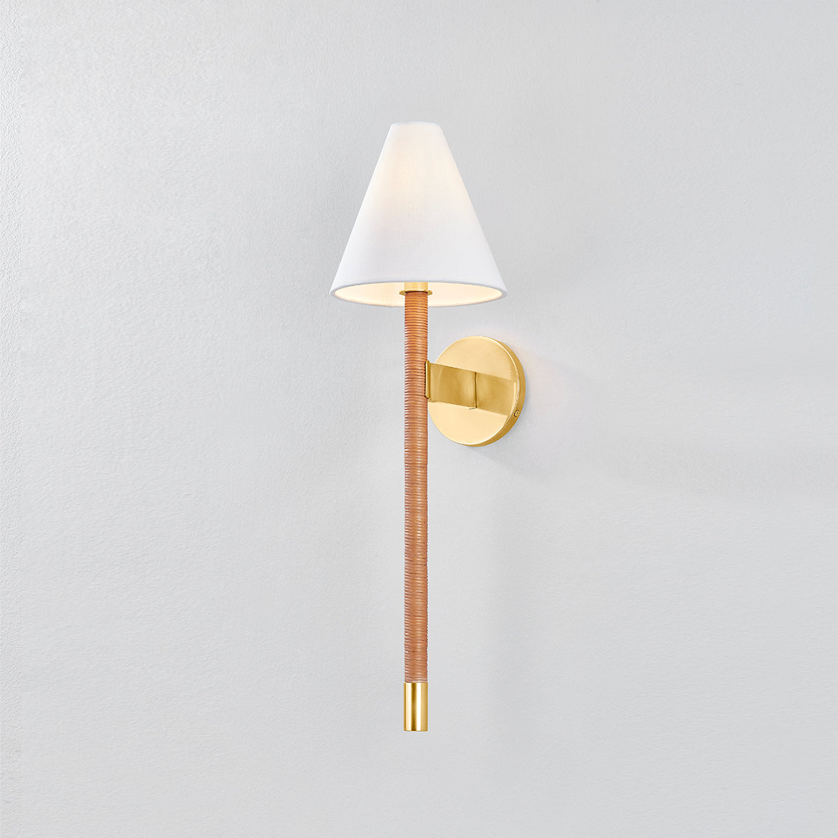 Hudson Valley Watkins Wall Sconce in Aged Brass, alternate view 2