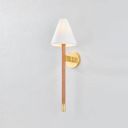 Hudson Valley Watkins Wall Sconce in Aged Brass, alternate view 2