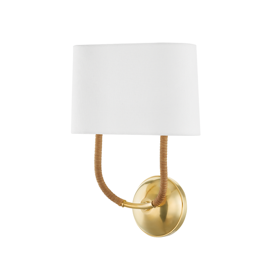 Hudson Valley Webson 2-Light Wall Sconce Aged Brass