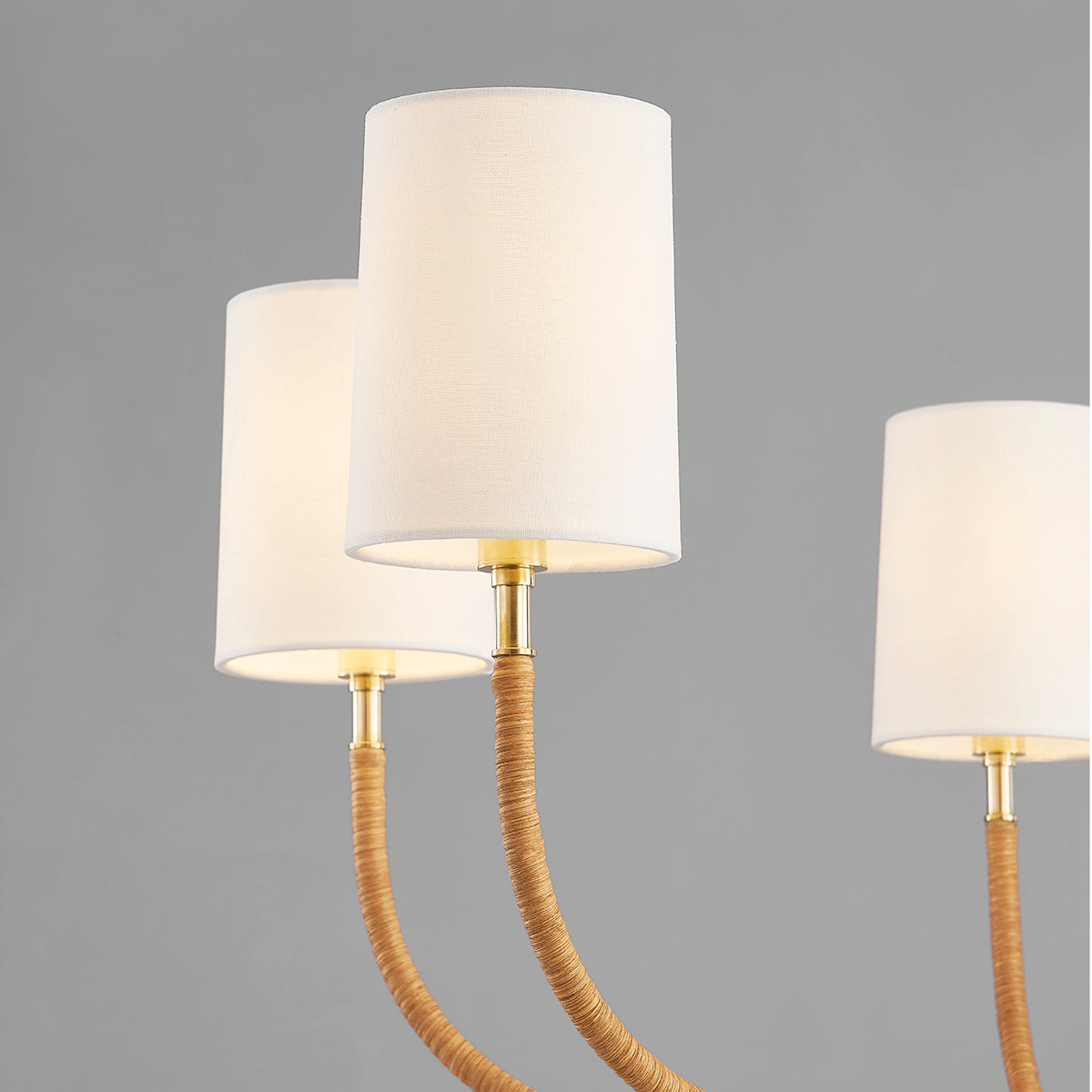 Hudson Valley Webson 6-Light Chandelier in Aged Brass, alternate view 2