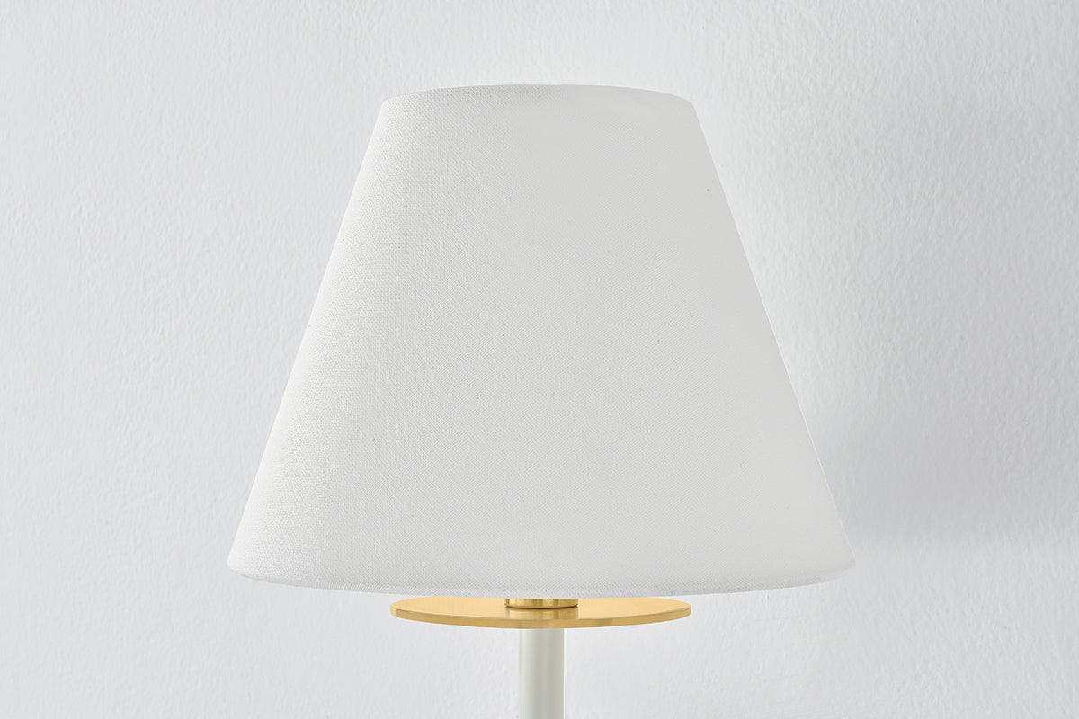 Hudson Valley Wedgewood 2-Light Wall Sconce in Aged Brass / Off White, room setting 2