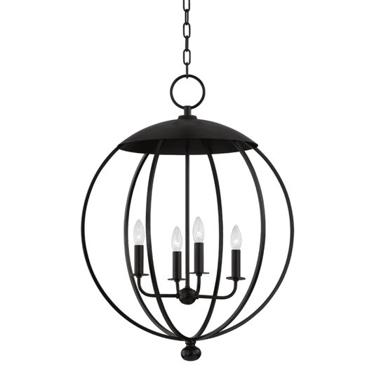 Hudson Valley Wesley Pendant Black