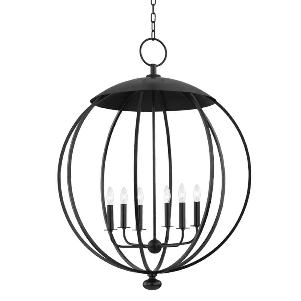 Hudson Valley Wesley Pendant Black