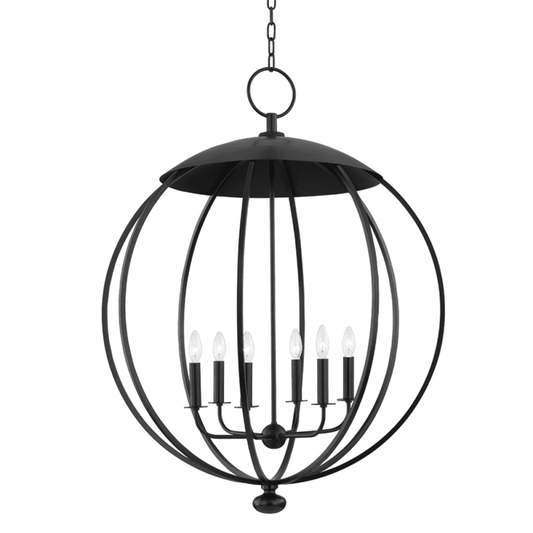 Hudson Valley Wesley Pendant Black