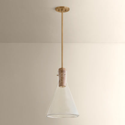 Hudson Valley West Hill 13.75" Pendant in Patina Brass, alternate view 1