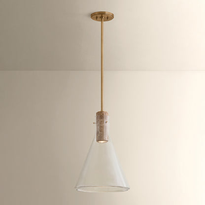 Hudson Valley West Hill 13.75" Pendant in Patina Brass, alternate view 2