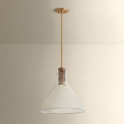 Hudson Valley West Hill 19.5" Pendant in Patina Brass, alternate view 2