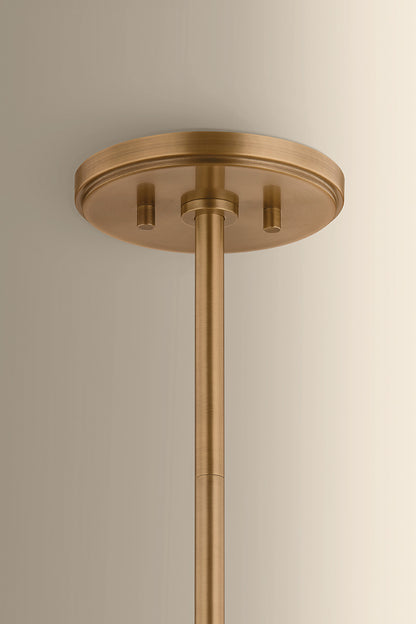 Hudson Valley West Hill 19.5" Pendant in Patina Brass, room setting 1