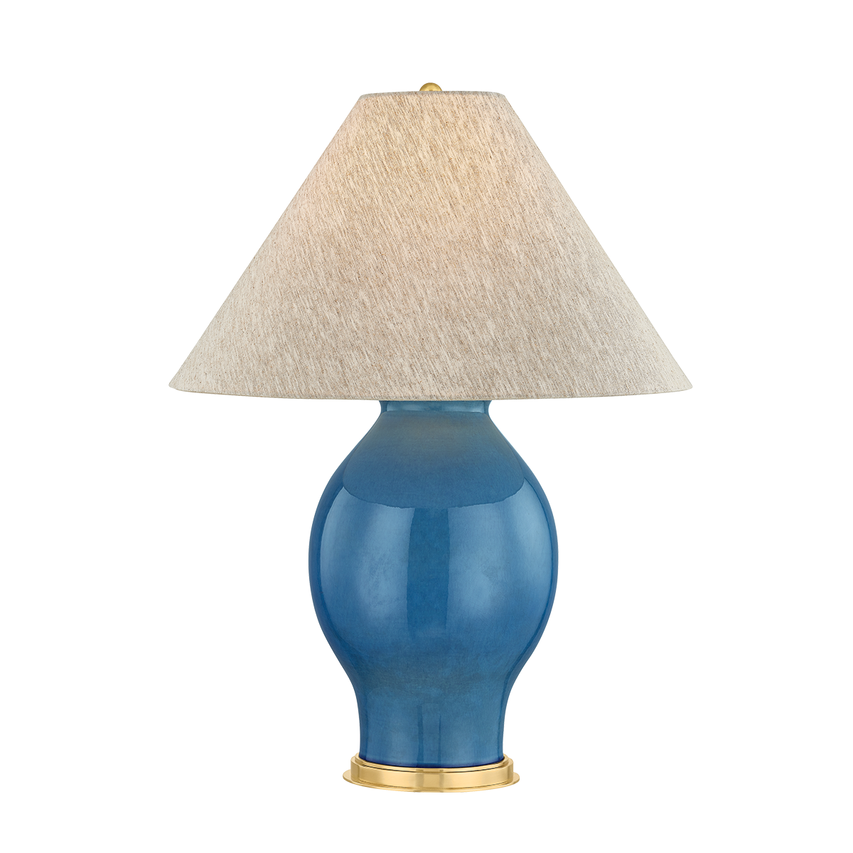 Hudson Valley Westhorpe Table Lamp Aged Brass / Ceramic French Blue