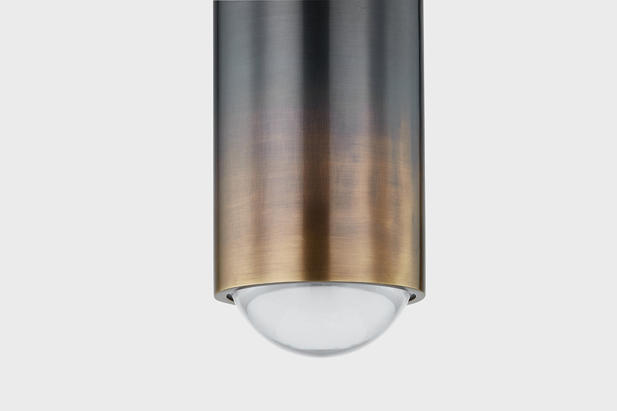 Hudson Valley Whately Flush Mount in Gradient Brass, room setting 2