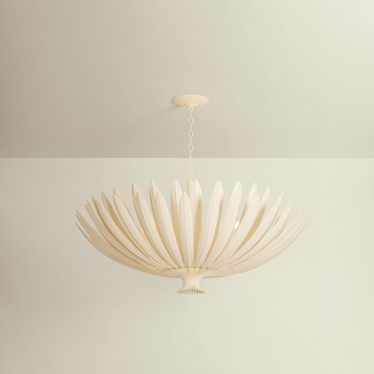 Hudson Valley Whitfield 12-Light Chandelier in Cream Plaster, alternate view 1