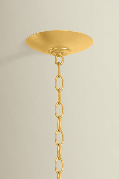 Hudson Valley Whitfield 12-Light Chandelier in Vintage Gold Leaf, room setting 2