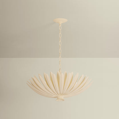 Hudson Valley Whitfield 4-Light Chandelier Cream Plaster detail view 1