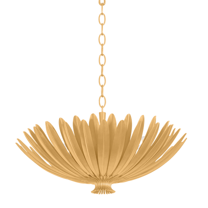 Hudson Valley Whitfield 4-Light Chandelier Vintage Gold Leaf