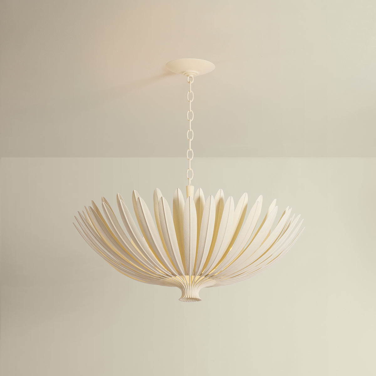 Hudson Valley Whitfield 8-Light Chandelier in Cream Plaster, alternate view 1